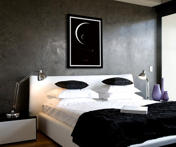 Silver Surfer Inspired Minimalist Poster - Black Collection - Print 286 - Home Decor