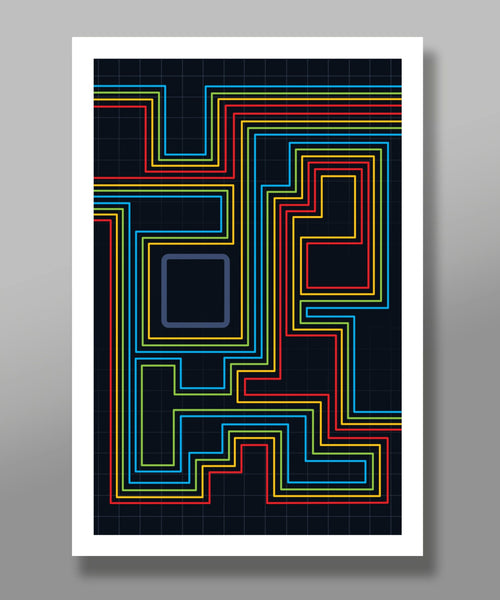 Tron - 80s Movie Computer Chip Inspired Minimalist Movie Poster Set - Print 329 - Home Decor