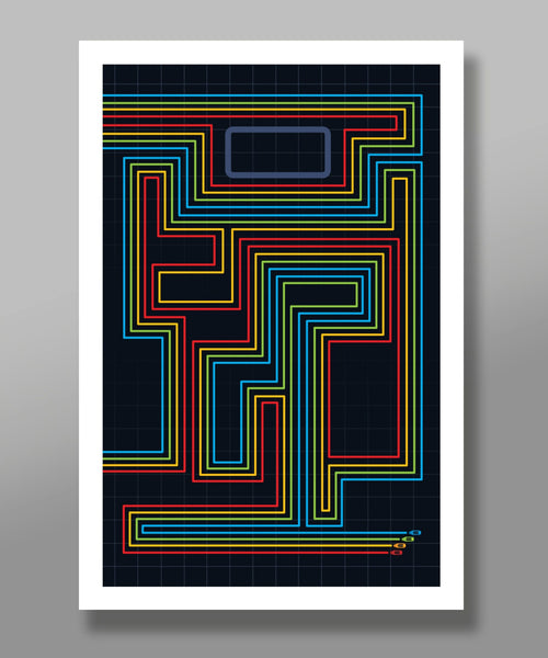 Tron - 80s Movie Computer Chip Inspired Minimalist Movie Poster Set - Print 329 - Home Decor