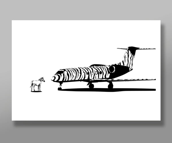 Street Art Inspired Private Aircraft Art #1 - Gulfstream - Office Decor